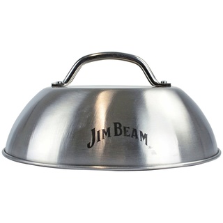 Jim Beam BBQ Deckel, Grillhaube Ø 22 cm silberfarben