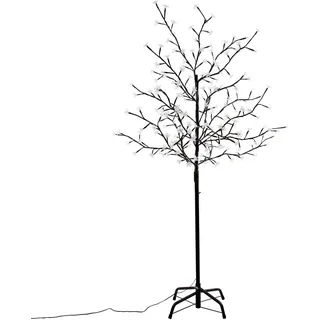200 LED Baum mit Blüten Blütenbaum Lichterbaum weiß 150 cm hoch Timer Trafo IP44 Weihnachtsbeleuchtung Weihnachtsdeko Lichterdeko Xmas