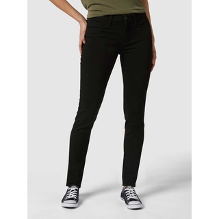 Super Skinny Fit Jeans mit Viskose-Anteil  Modell 'Adriana', Black, 24/28