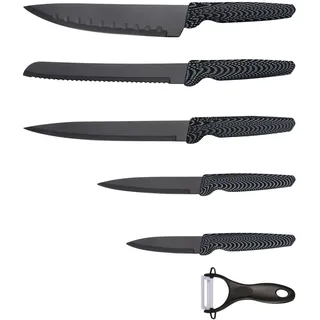 Michelino Messerblock 6-tlg. schwarz