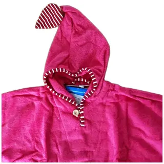 Morgenstern Kapuzenhandtuch Morgenstern Kinder Badeponcho aus 100 % Baumwolle rot