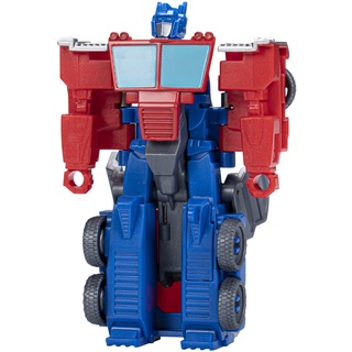Transformers Spielzeug EarthSpark 1-Step Flip Changer Optimus Prime, Action-Figur (10 cm), Roboterspielzeug, ab 6 Jahren