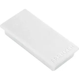 Franken Haftmagnet Magnet weiß, Kunststoff 2,3 x 5,0 cm, 10 St.