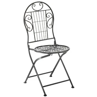 Kobolo Gartenstuhl Metallstuhl Klappstuhl Stuhl Metall - schwarz