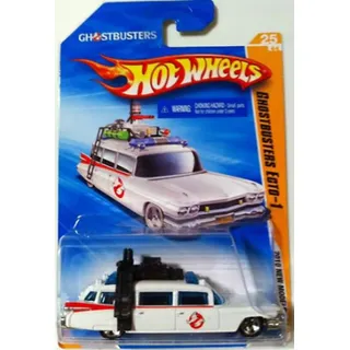HOT WHEELS 2010 NEW MODELS 25 OF 44 GHOSTBUSTERS ECTO-1 WHITE WAGON by Hot Wheels