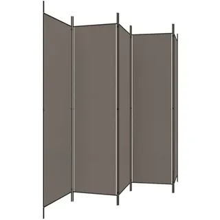 vidaXL Paravent Anthrazit 250x200 cm Stoff