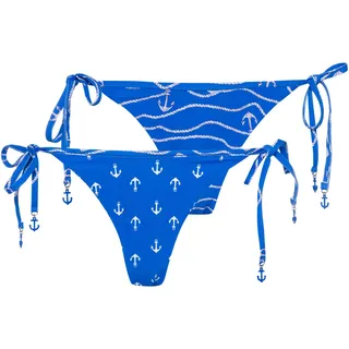 Seafolly Set Sail Bikini Hose Damen in azure, Größe 40 - blau