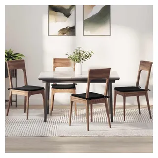 vidaXL Sitzkissen 40 x 40 cm Schwarz