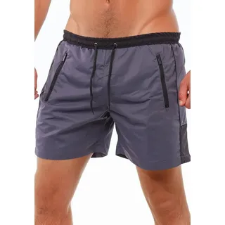 Reslad Badeshorts Reslad grau/schwarz XXL