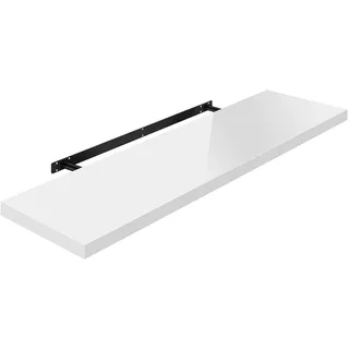 Woltu Wandregal 110 x 23 x 3,8 cm Weiß
