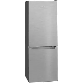 Bomann KG 7359 Kühl-Gefrierkombination (173 l, 1430 mm hoch, Edelstahl)
