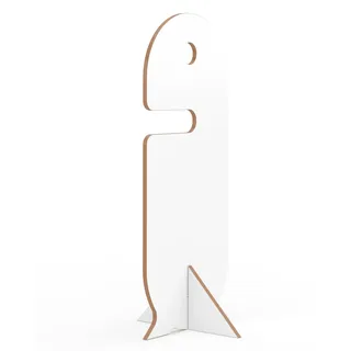 Tojo Dienerle Stummer Diener - weiss 48x48x116 cm – Moderner Herrendiener Kleiderständer aus Holz, werkzeugloses Stecksystem, FSC-zertifiziertes MDF
