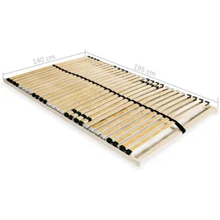vidaXL Lattenrost mit 28 Latten 7 Zonen verstellbar 140 x 200 cm