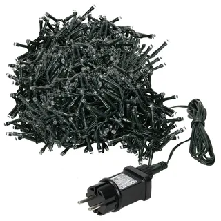 ECD Germany LED Lichterkette Cluster 36 m Grün