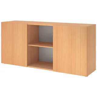 bümö Sideboard office Sideboard mit Schwebetür, Dekor: Buche braun