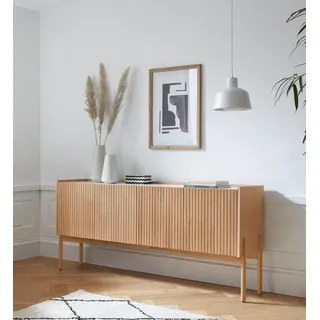 WoodMan Sideboard Bottrup 177,5 x 80 x 42 cm Eiche / Beige
