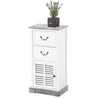 CLP Sideboard Mackenzie 28 x 77 x 38 cm Weiß