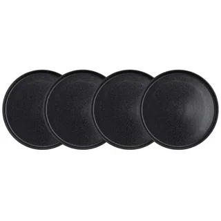 Butlers Frühstücksteller CASA NOVA 4er-Set in Schwarz | Gr.: onesize
