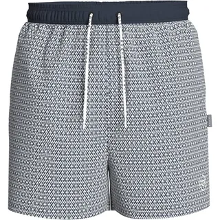 Bugatti Badehose, Kordelzug mit Logoschriftzug, grau