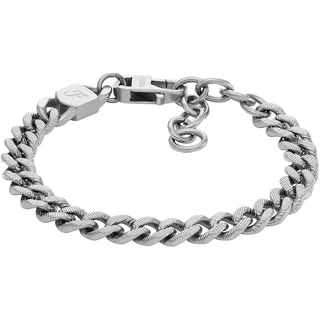 Fossil Harlow Linear Texture Armband Edelstahl silber JF04697040 Größe Unisex