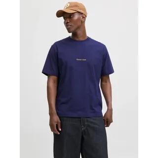 JACK & JONES JORNORREBRO EMB TEE SS CREW NECK blau M