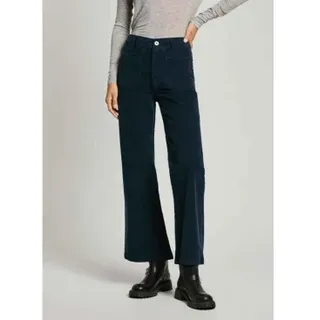 Pepe Jeans für Damen. PL211776 Cordhose mit Schlaghose Celia navy (L), Lässig, Baumwolle, Marine