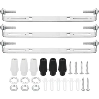 PATIKIL 130mm Lampenhalterung Decke Kit, 3 Set Silber Deckenhalterung Lampe, Lampenaufhängung, Leuchten Montagehalterung mit Schraube Mutter für Haus Büro Hängeleuchte Wand Deckenlicht
