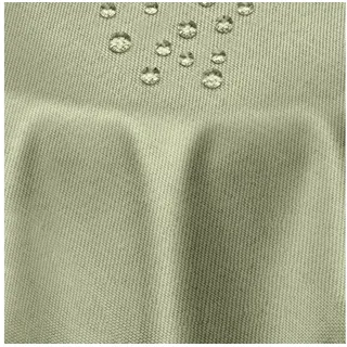 DecoHomeTextil Heimtextilmanufaktur Tischdecke Leinen Optik Tischdecke Tischtuch Abwaschbar Wasserabweisend grün Rund 180 cm