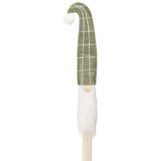 Florists Products Weihnachtsmann Weihnachtsmann Wichtel Grün 57cm Stab Deko 4 Stk Skandinavisch, 4 Stü grün