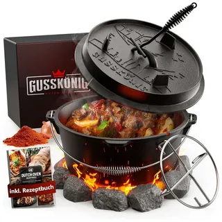 gusskönig Dutch Oven 7 l Gusseisen schwarz