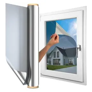 Marapon MARAPON® Fensterfolie Sonnenschutz außen ohne Rückstände [44.5x200 cm] inkl. eBook vom Profi / Sonnenschutzfolie Fenster - Dachfenster verdunkeln