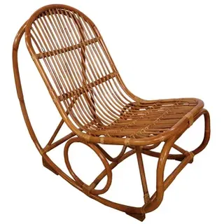 SIT Möbel Schaukelstuhl RATTAN Rattan 53 x 96 x 100 cm Beige