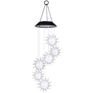LED Solar Wind Glockenspiel, Regensichere Farbwechsel Gartenlampe, Romantische Windspiel Lampe Mit Haken Für Hängelampe Dekoration Von Terrasse/G...