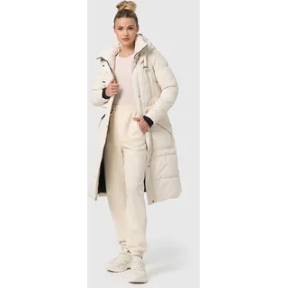 Winterjacke MARIKOO "Ayumii" Gr. L, beige (creme) Damen Jacken Winterjacken mit hohem Stehkragen