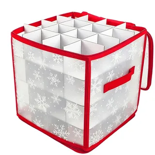 Weihnachtskugeln Aufbewahrung, Weihnachtskugel Aufbewahrungsbox Mit Trennwänden, Faltbare, Transparente, Bietet Platz Für Bis Zu 36 Kugeln, Für Zuhause Wohnung Schlafzimmer Wohnzimmer Unter Dem Bett