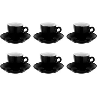 Nuova Point Espressotasse PALERMO schwarz 56 ml - 6 Tassen