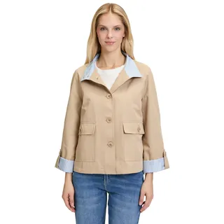 Cartoon Casual-Jacke mit aufgesetzten Taschen", Beige,38 - 38