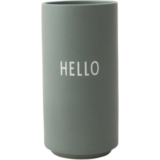 Design Letters - AJ Favourite Porzellan Vase, Hello / grün