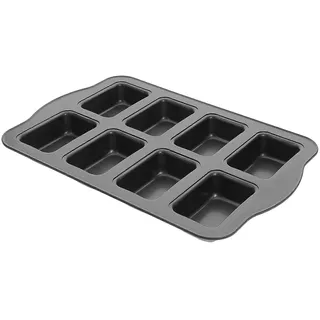 Mini-kastenform, Mini-kastenbackform, Backform Aus Kohlenstoffstahl, Metall-brotform Mit Mehreren Gittern-36x24cm-grey