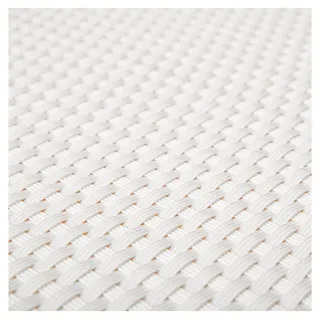 Haga Zaunblende 90 x 90 cm Weiß Rattan