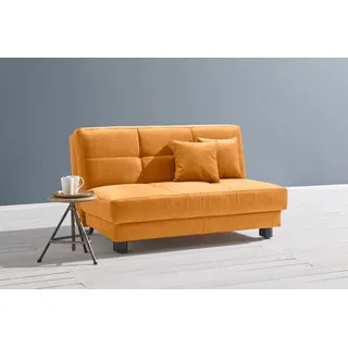 Ell + Ell Schlafsofa Tilda 2-Sitzer Polyester Gelb
