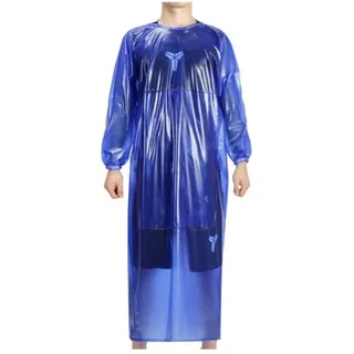 QDMHA wasserdichte PVC-Schürze, langärmlige Spülmaschinenschürze, schmutz- und ölbeständig, für Männer und Frauen, ideal für Küche, Reinigung, Gartenarbeit und industrielle Nutzung