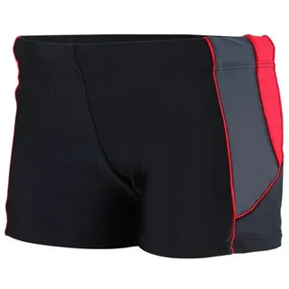 Aquarti Badehose Jungen rot/schwarz/graphit 140