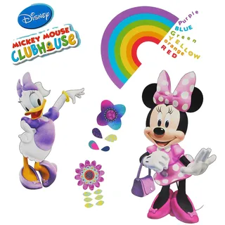 alles-meine.de GmbH Wandtattoo/Sticker - Minnie Mouse - Wandsticker Aufkleber Wandaufkleber für Mädchen/Kinder - Daisy Duck - Clubhouse