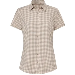VAUDE Damen Bluse Women's Seiland Shirt | Karobluse mit versteckter Reißverschlusstasche, seitliche Schlitze, Rückenlänge 66 cm, 127 g, vegan