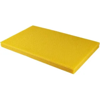 Natürliche Bienenwachsplatten Für Bienenstockrahmen - Größen Für Verschiedene Beuten - Reines Zuchtbienenwachs In Geprägter Form (30 Platten)