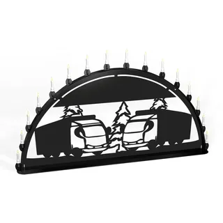 Schwibbogen Lichterbogen LKW Truck Laster Spedition Metall XXL Außen schwarz
