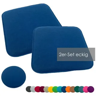 heimtexland Typ631 Sitzkissen 35 x 35 cm Marineblau
