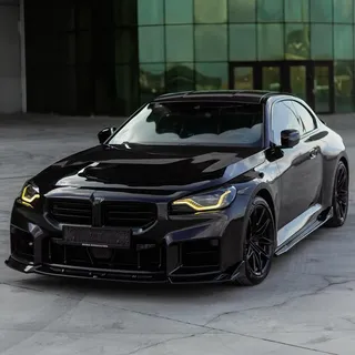 Seitenschweller kompatibel mit BMW M2 G87 2023+ | kompatibel mit BMW M2 G87 Coupe 2023- - Schwarz glänzend