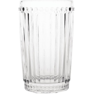 Olympia Barock Tumbler-Glas, 395 ml, geriffelte Optik, spülmaschinenfest, 6 Stück